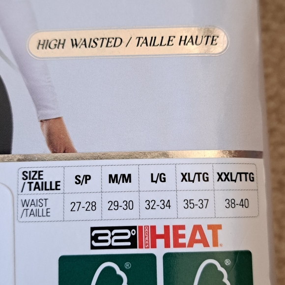 32° Degrees Heat Leggings 2 Pack Size Large Navy Blue Charcoal Grey Stretch - Picture 10 of 12